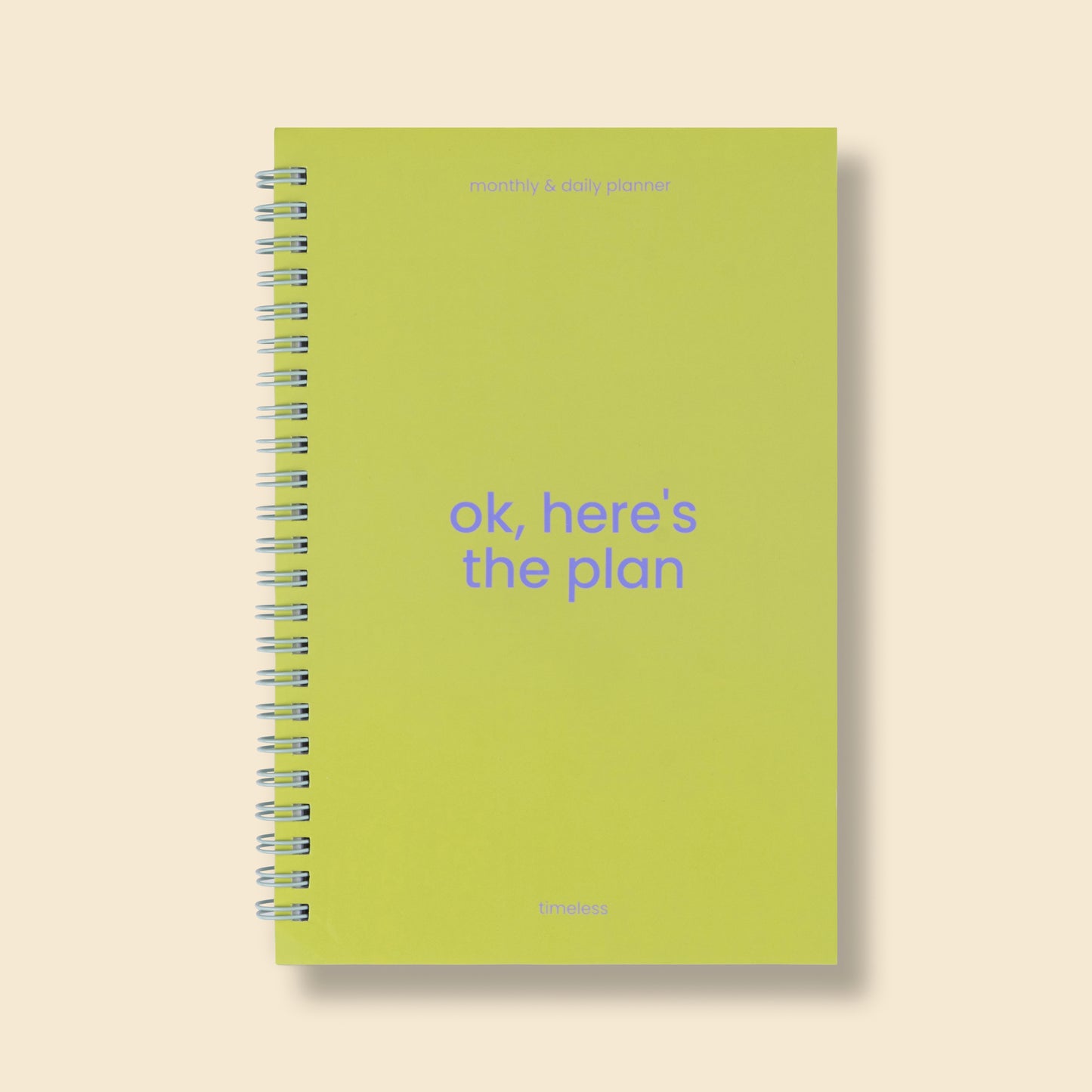 Ok, Here's the Plan Planner - Chartreuse