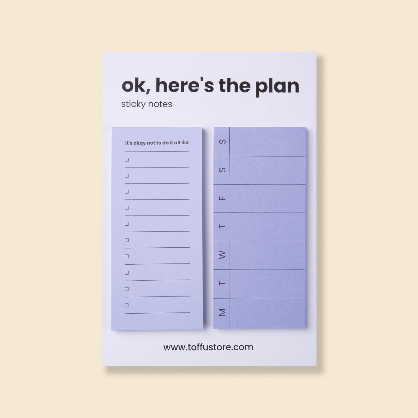 Ok, Here’s the Plan – Weekly & To-Do Sticky Notes