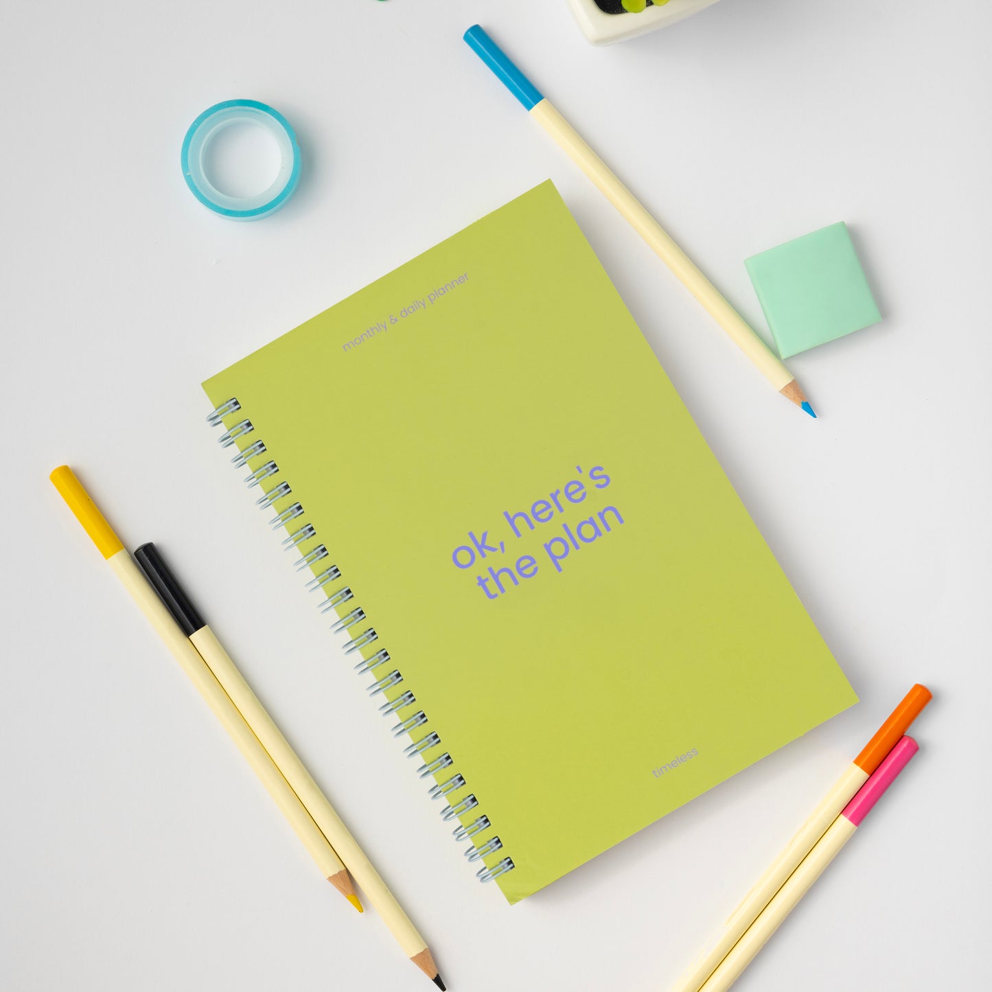 Ok, Here's the Plan Planner - Chartreuse