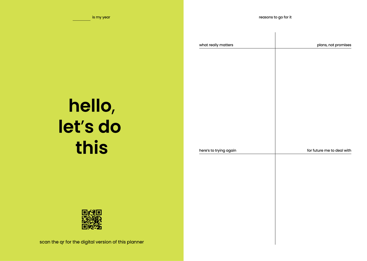 Planner Preview Page