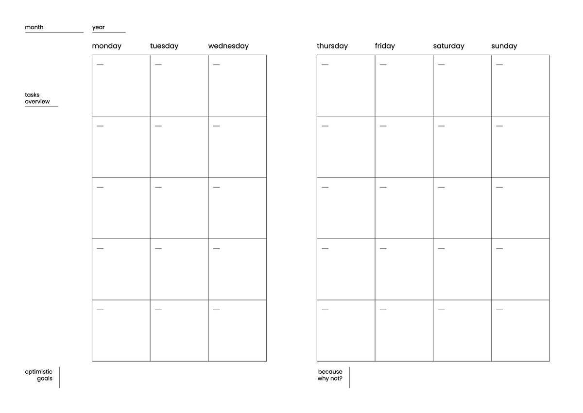 Planner Preview Page